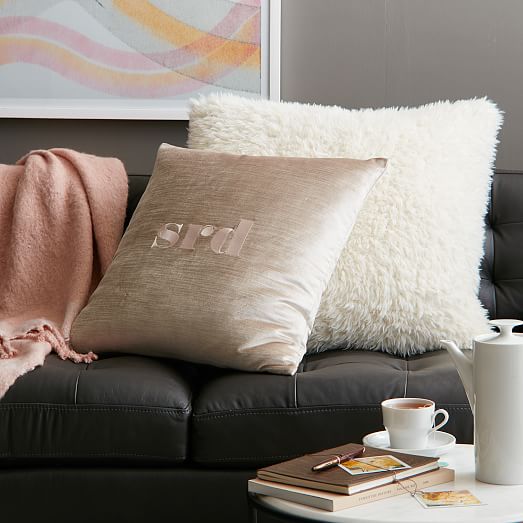 Cotton Luster Velvet Pillow Cover West Elm
