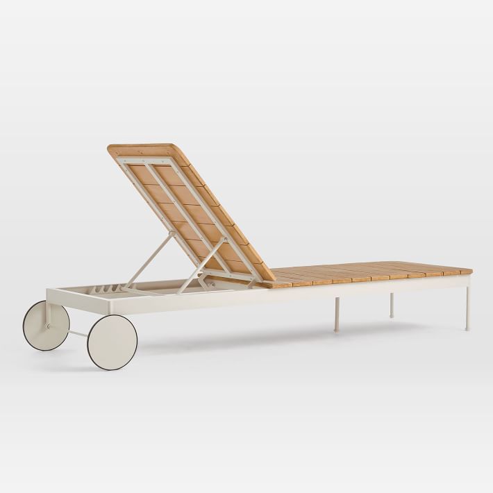 Halden Outdoor Chaise Lounger Haze West Elm