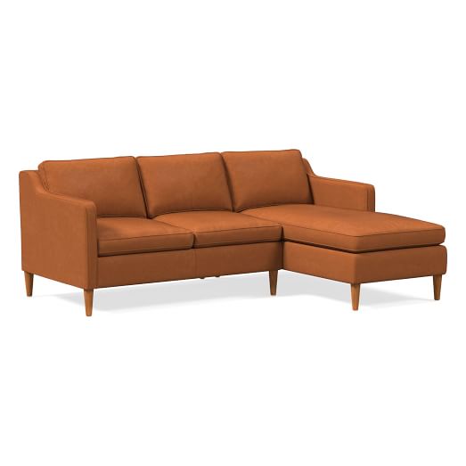 Hamilton Leather 2-Piece Chaise Sectional (83