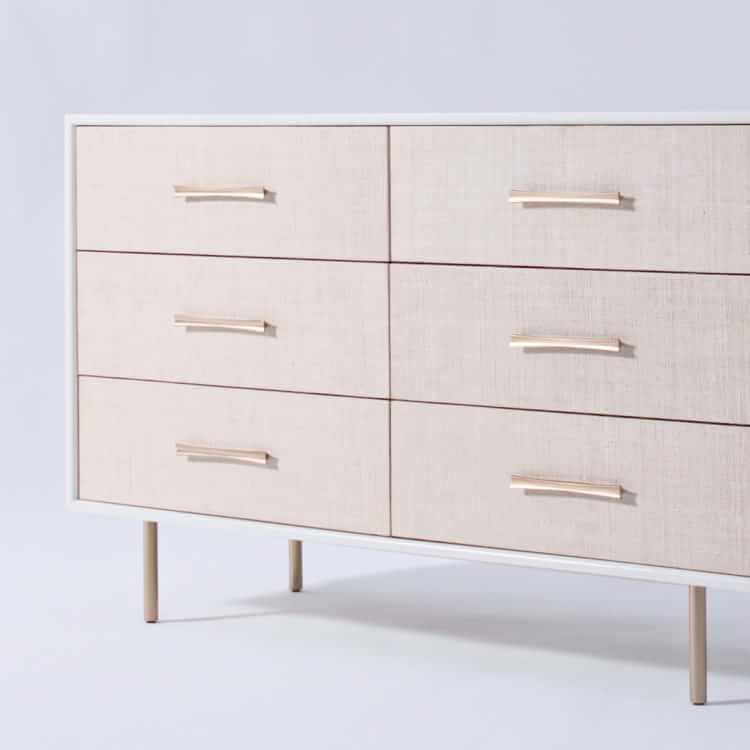 Margot Raffia 6Drawer Dresser (56") West Elm