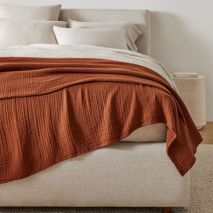 Dreamy Gauze Cotton Blanket West Elm