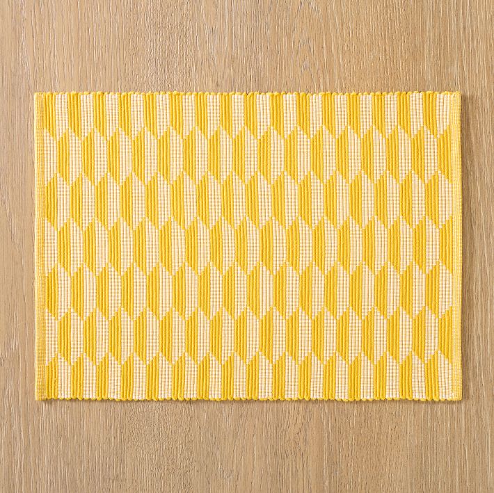 Optic Geo Cotton Placemat Sets West Elm