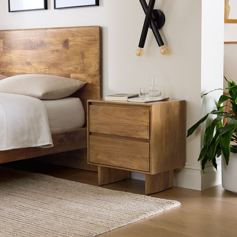 Anton Solid Wood Closed Nightstand (16