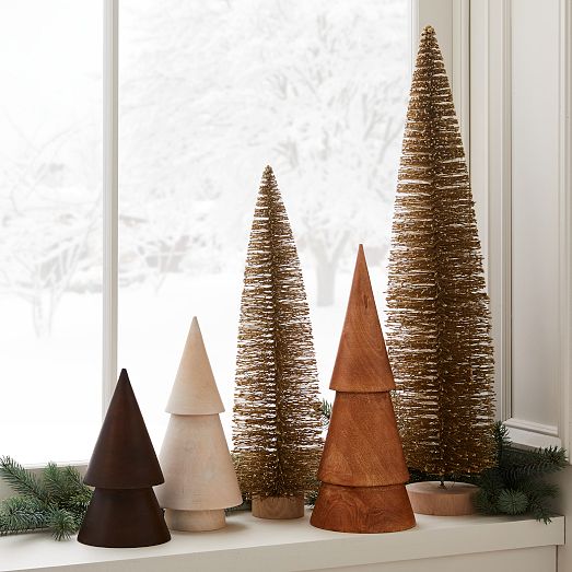 Stacked Wood Trees | West Elm