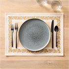 Soil to Studio Shikha Block-Printed Cotton Placemats (Set of 2) | West Elm