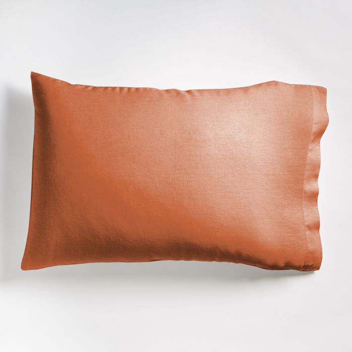 Washed Country Style Linen Bedding Set Pillowcases With Flat Sheet T31121