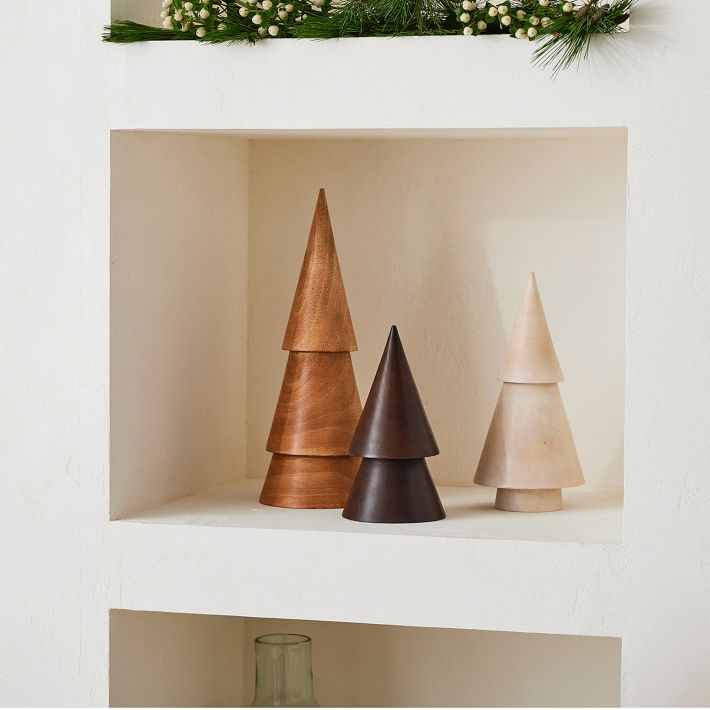 Stacked Wood Trees | West Elm