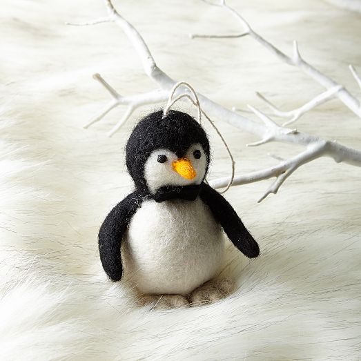 Felt Penguin Ornament | West Elm