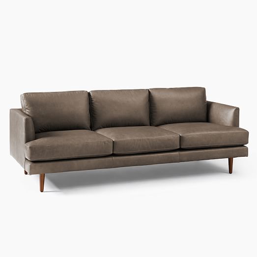 Haven Loft Leather Sofa (76"86") West Elm