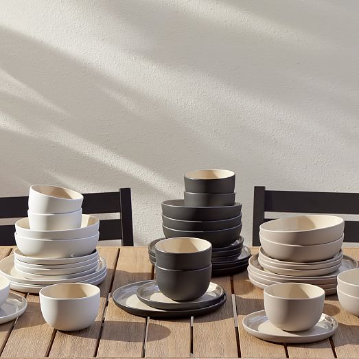 Kaloh Melamine Outdoor Dinnerware (Set of 16) West Elm