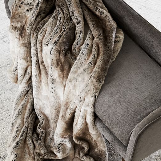 Faux Fur Ombre Throws West Elm