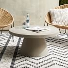 Concrete Pedestal Outdoor Round Coffee Table (32"–44") | West Elm