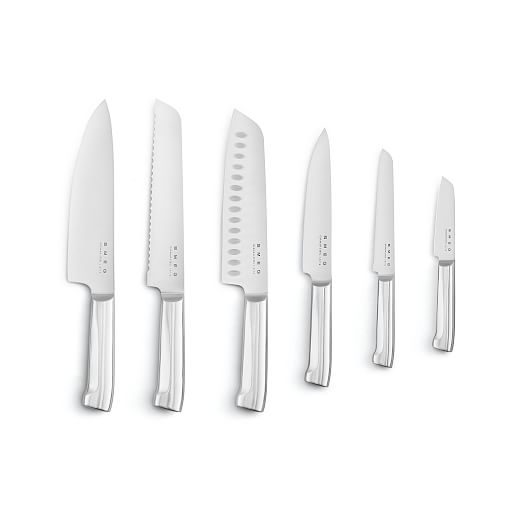 Smeg Knife Block & Knives Set (Set of 7) West Elm
