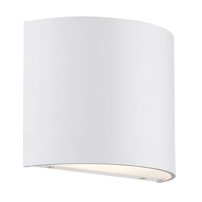 Curved Metal LED Sconce | West Elm