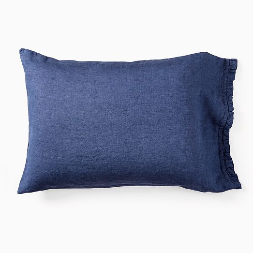 European Flax Linen Ruffle Sheet Set & Pillowcases West Elm