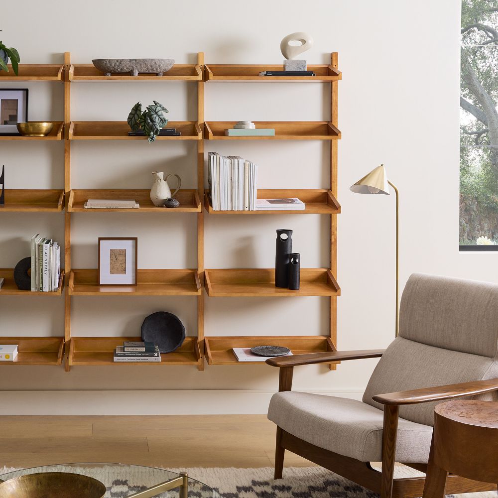 MidCentury Modular Set w/ 2 Bookcases West Elm
