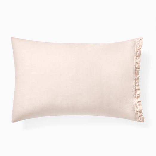 European Flax Linen Ruffle Sheet Set & Pillowcases West Elm