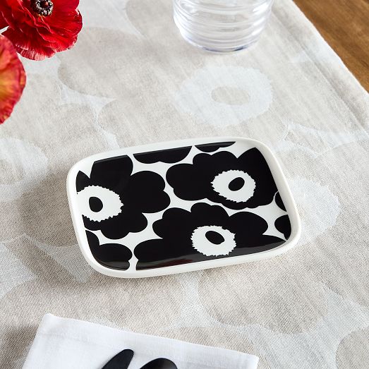 Marimekko Oiva Unikko Rectangle Plate West Elm