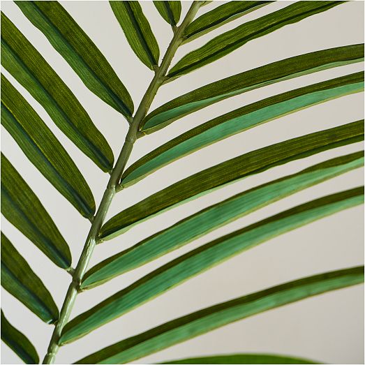Faux Green Palm Leaf Branch West Elm