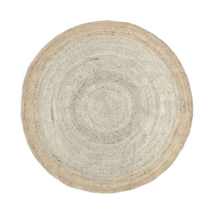 Bordered Round Jute Rug West Elm