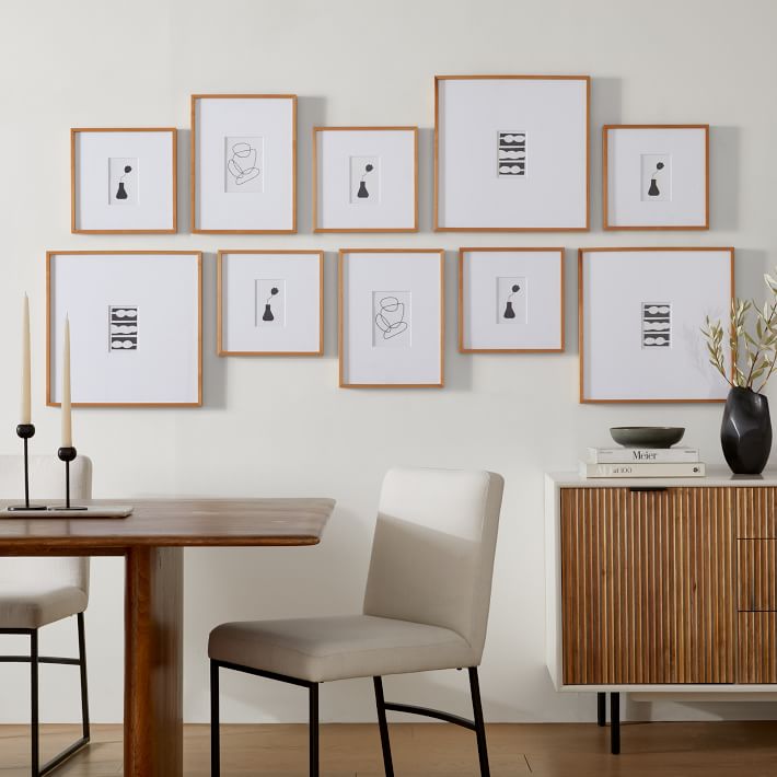 Multi-Mat Wood Gallery Frames - Wheat | West Elm