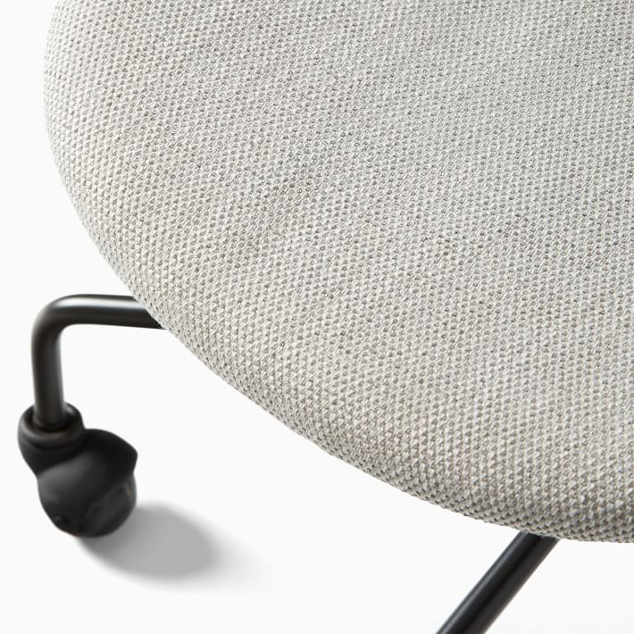 Petal Upholstered Swivel Office Chair West Elm