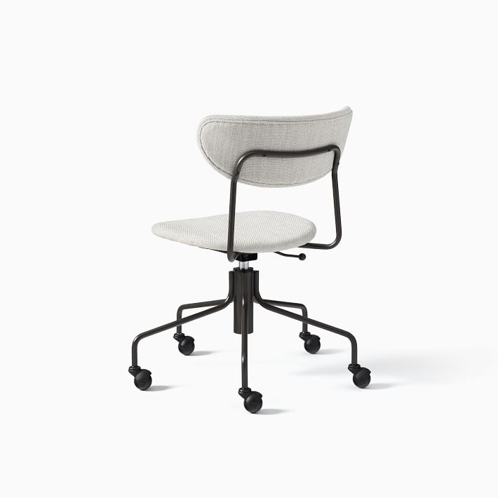 Petal Upholstered Swivel Office Chair West Elm