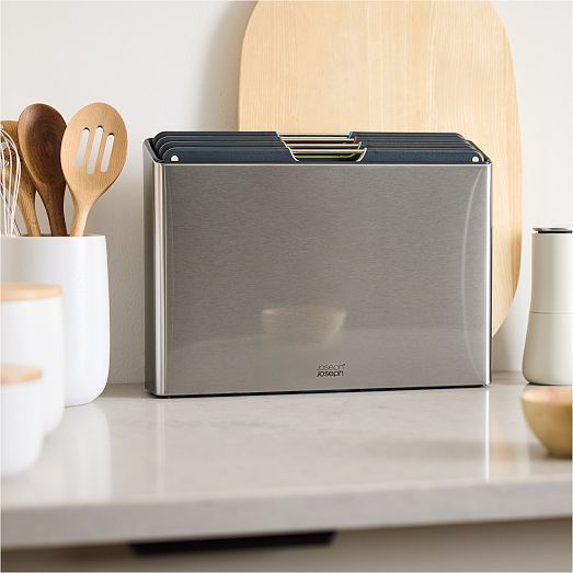 Joseph & Joseph Folio Cutting Board w/ Stand (Set of 4) West Elm