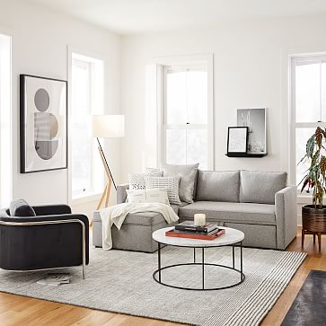 Streamline Round Coffee Table | Modern Living Room Furniture | West Elm
