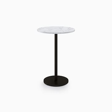 Orbit Restaurant Bar Table - Marble - Round | West Elm