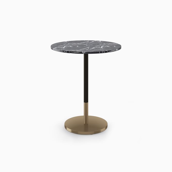 Orbit Faux Marble Bar Table - Round | West Elm