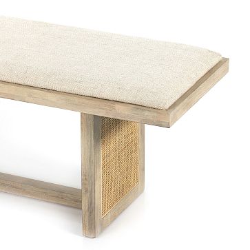 Yvette Upholstered Dining Bench (74") | West Elm