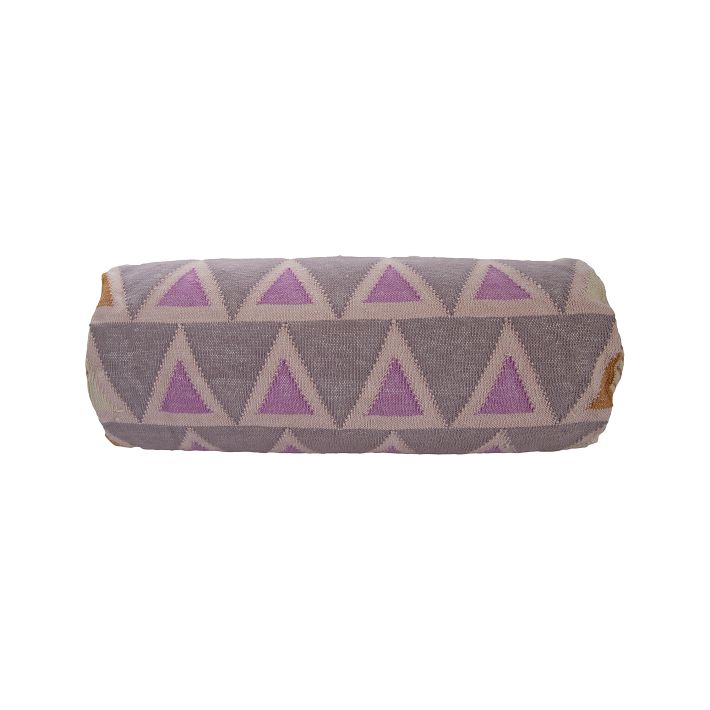 Leah Singh Maya Triangle Bolster Pillow Cover West Elm