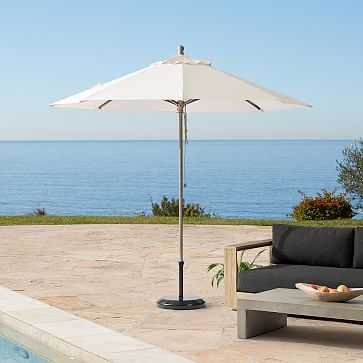 Round Outdoor Umbrella (9') | West Elm