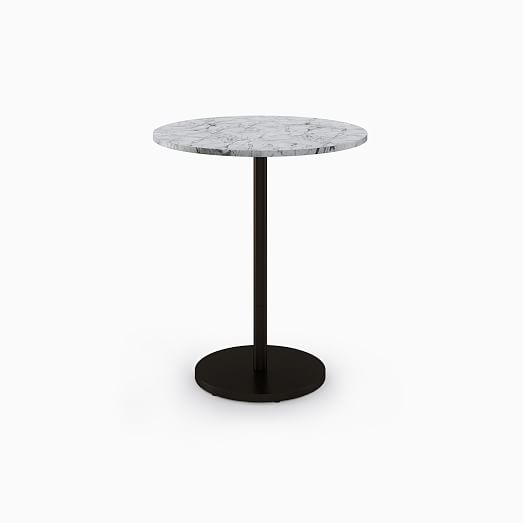 Orbit Faux Marble Bar Table - Round | West Elm