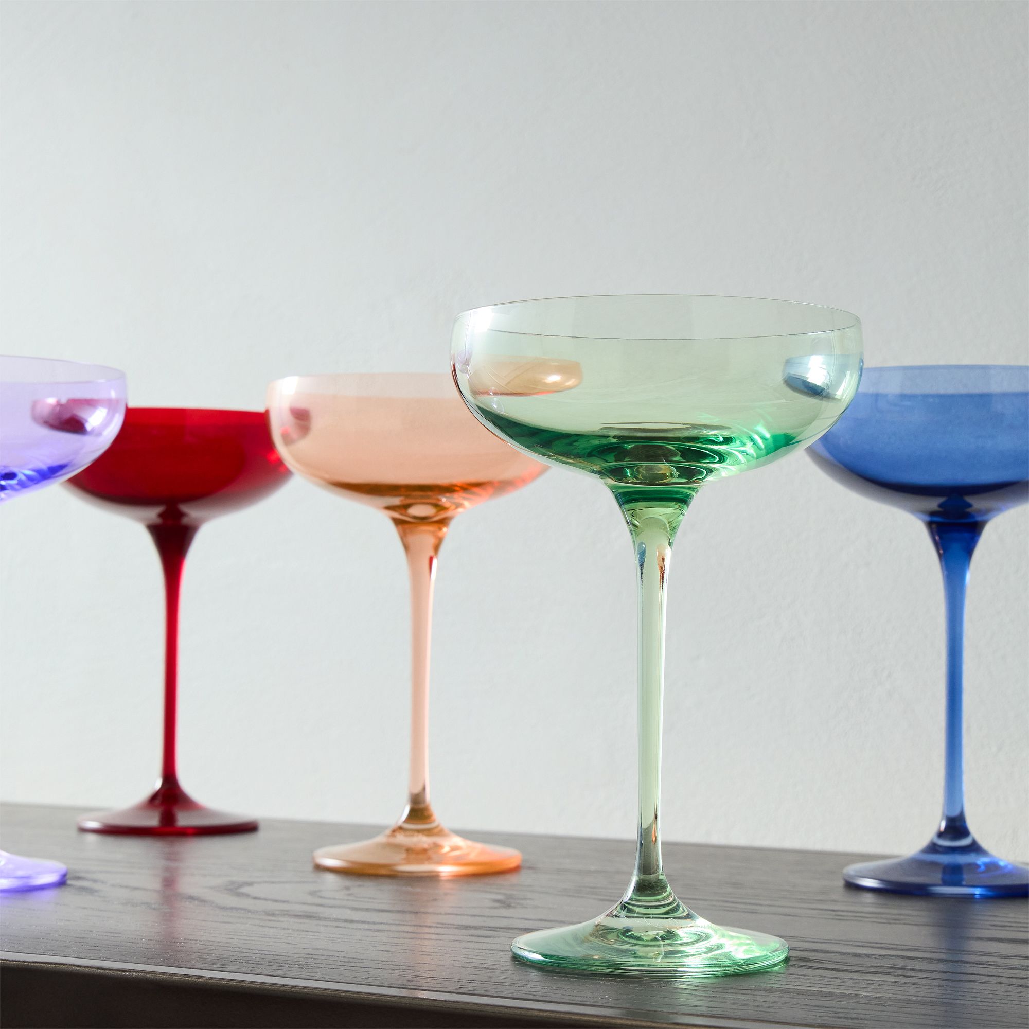 Alt image 6 for Estelle Colored Glass Champagne Coupe