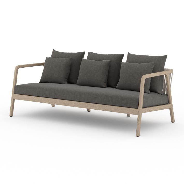 Rope & Wood Outdoor Sofa (81