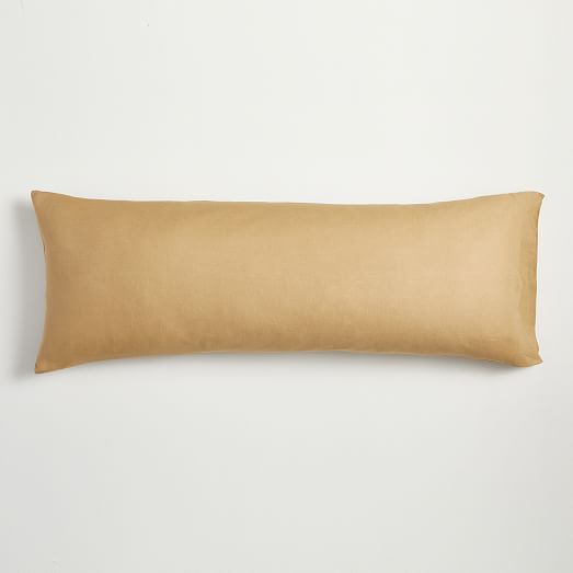 European Flax Linen Body Pillow Cover West Elm