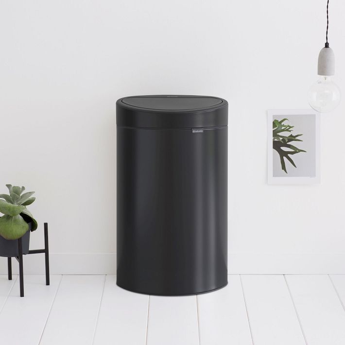 Brabantia Touch Top Trash Can (10.6 Gallon) West Elm
