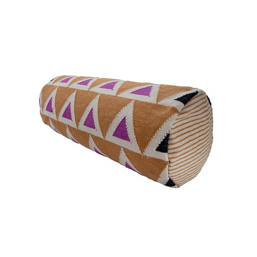 Leah Singh Maya Triangle Bolster Pillow Cover West Elm