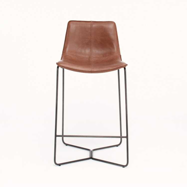 Slope Leather Bar & Counter Stools West Elm