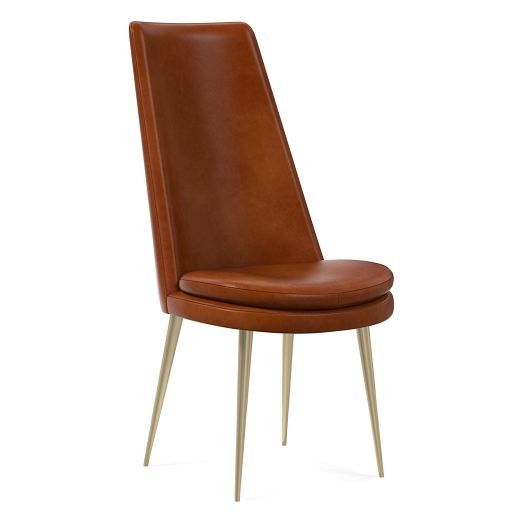 Finley HighBack Leather Dining Chair West Elm