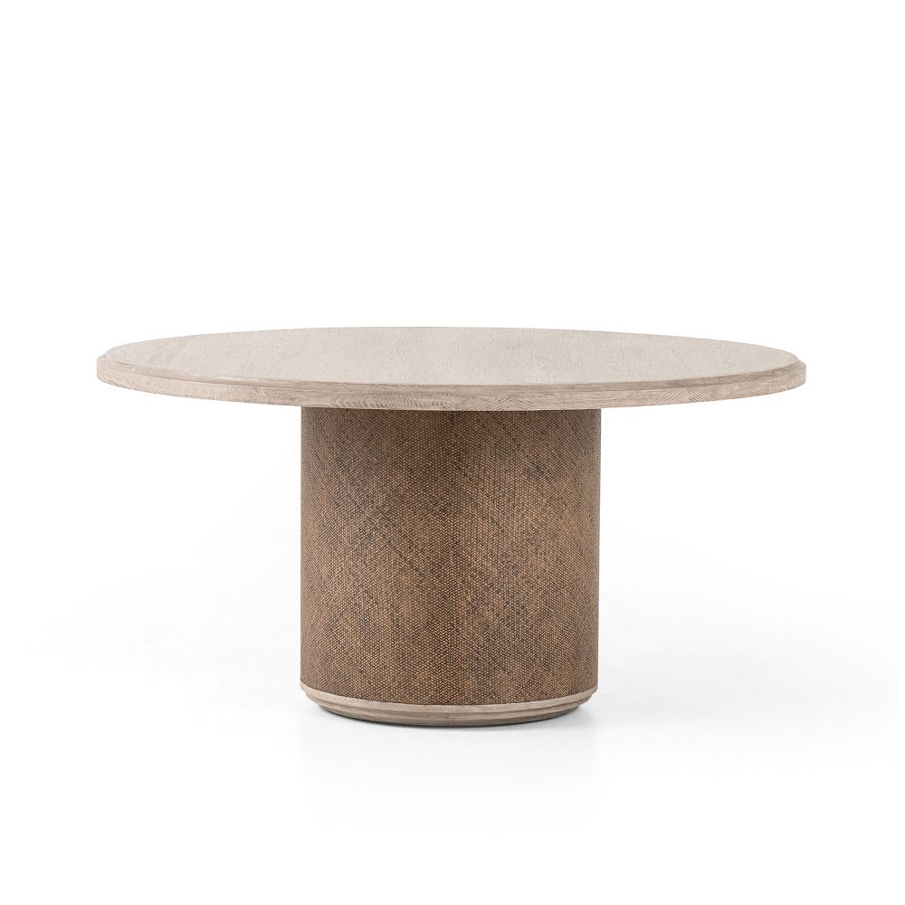 Textured Base Round Dining Table (60