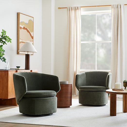 Crescent Swivel Chair West Elm
