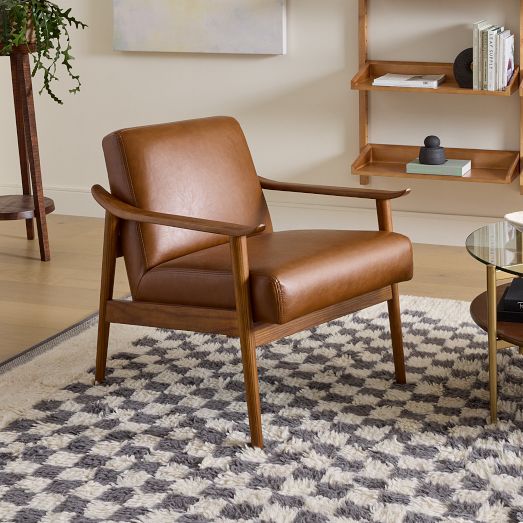 danish modern leather chair