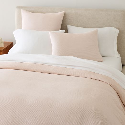 Dreamy Gauze Cotton Pinstripe Duvet Cover & Shams West Elm