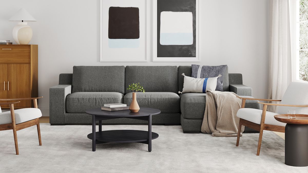 Dalton 2 Piece Chaise Sectional | Sofa With Chaise | West Elm