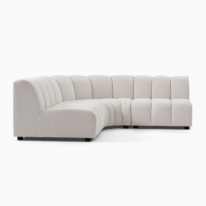 Avalon Channeled 3-Piece L-Shaped Sectional (87