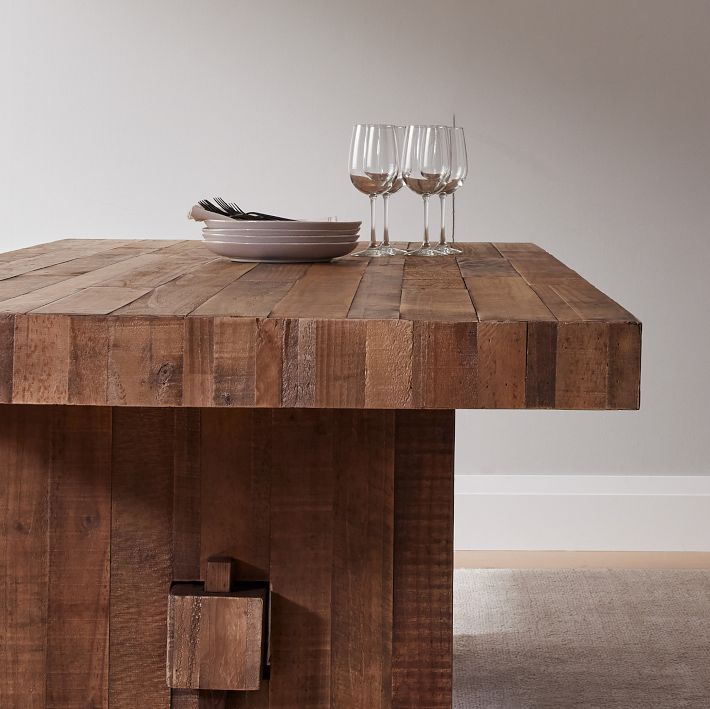 Emmerson® Reclaimed Wood Rectangle Dining Table (62", 72", 87") West Elm