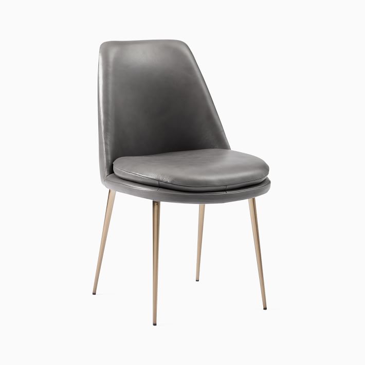 Finley LowBack Leather Dining Chair (Set of 2) West Elm